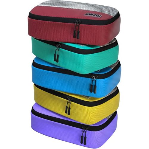 Small Packing Cubes for Suitcases - 5 Pcs set of Packing Cubes for Travel - Packing Cubes for Carry on Suitcase Organizer Bags - Travel Cubes Travel Organizer Bags for Luggage