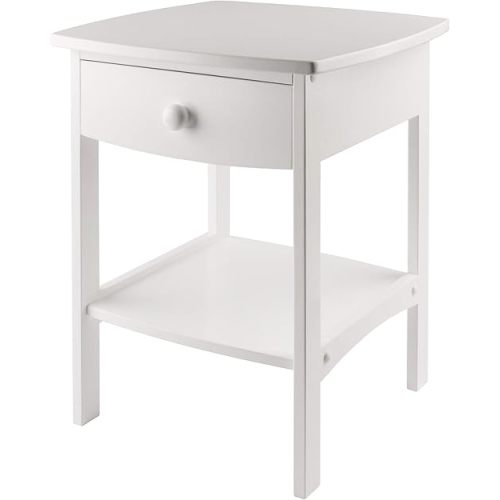 Winsome Claire Accent Table, FURNITURE, White