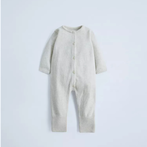 CONVERTIBLE COTTON SILK FOOTIE JUMPSUIT - Mid-ecru | ZARA United States