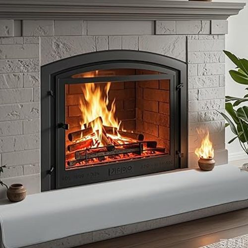 BALAPET Thick Memory Foam Fireplace Baby Proofing, 90.5x14 in Soft Fireplace Cover Hearth Cushion Baby Proof, Velvet Protectors for Children Proofing, Edge Protector(Gray,14x90.5in)