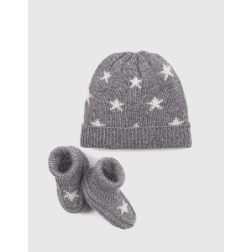 Washable Cashmere Beanie & Bootie Set