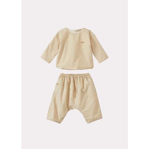 Caramel Sorley Cotton Baby Set - Ecru | Garmentory