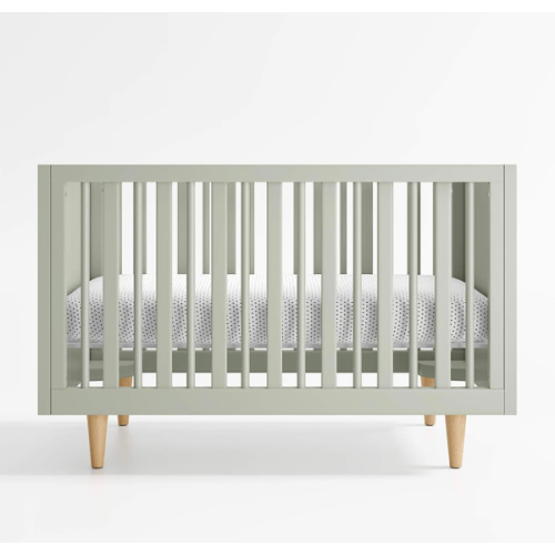 Finn Sage Green Wood Convertible Baby Crib