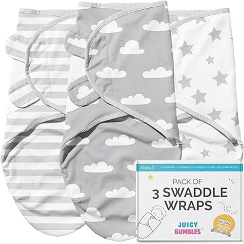 JUICY BUMBLES Baby Swaddle Blanket Sleep Sack 100% Cotton Newborn Baby Swaddles 0-3 Months Swaddle Wrap Baby Swaddles for Newborns Swaddle Wraps 0-3 Months Newborn Swaddle Sack