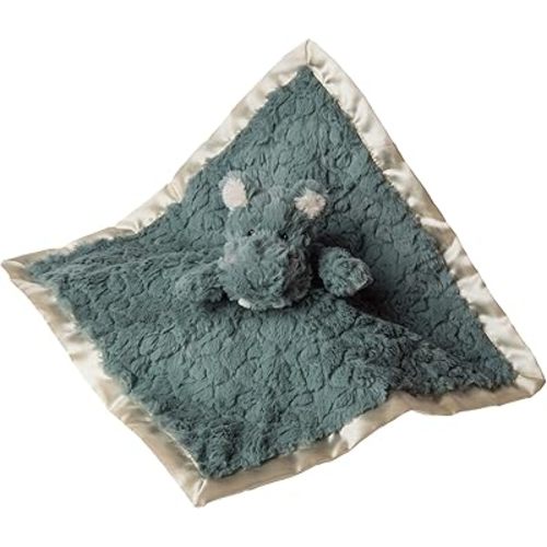 Mary Meyer Putty Nursery Stuffed Animal Security Blanket, 13 x 13-Inches, Hippo