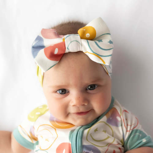 Positive Vibes Luxe Bow Headband