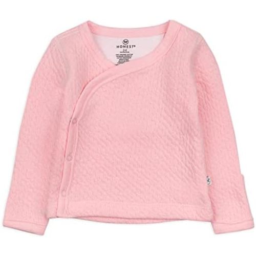 HonestBaby Baby Side-Snap Matelasse Mini Quilted Cozy 100% Organic Cotton Top