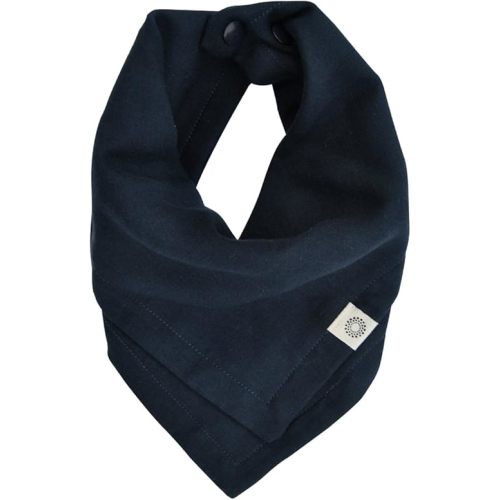 Kishu Baby Indi - Fairtrade Certified Organic Bandana Scarf Bib, Dual Layer, 4-Way Reversible Muslin Baby Bandana Bibs for Boys or Girls