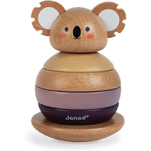 Janod World Wildlife Federation – Wooden Tumbling Koala - 6 Piece Set – Ages 12 Months+ - J08601