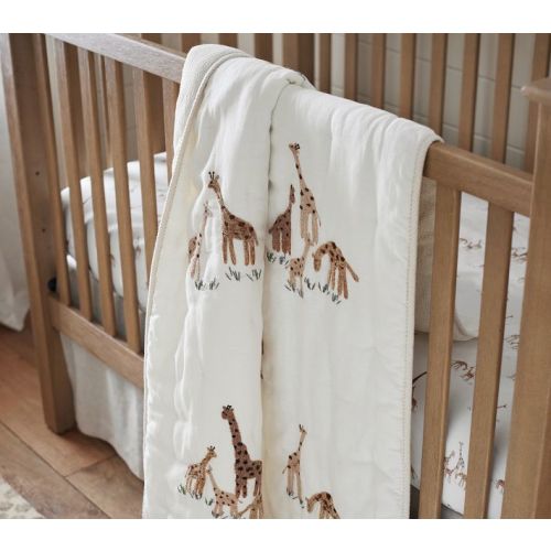 Goldie Giraffe Baby Quilt | Pottery Barn Kids