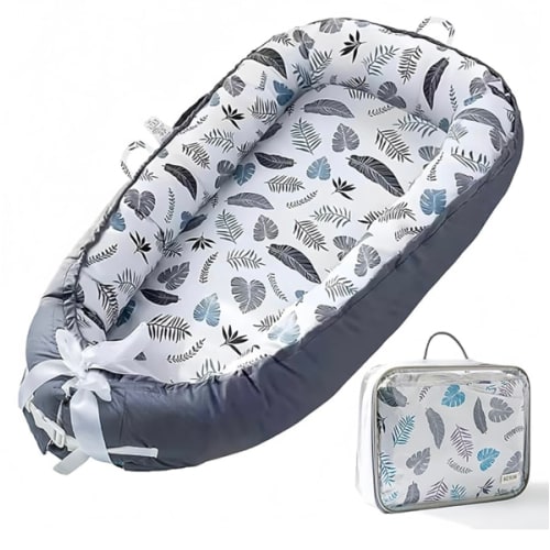 Baby Lounger Cover for Newborn 0-24 Months Soft Baby Nest Cover Co Sleeping Organic Breathable Snuggle Nest Me Lounger Pillow for Infants