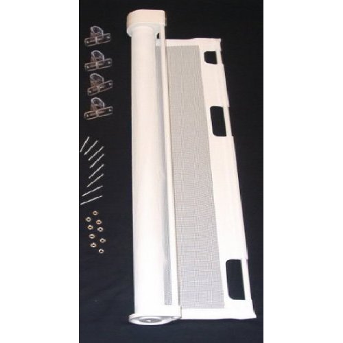 Retract-A-Gate 52" White: Retractable Baby Gate - 52 Inch