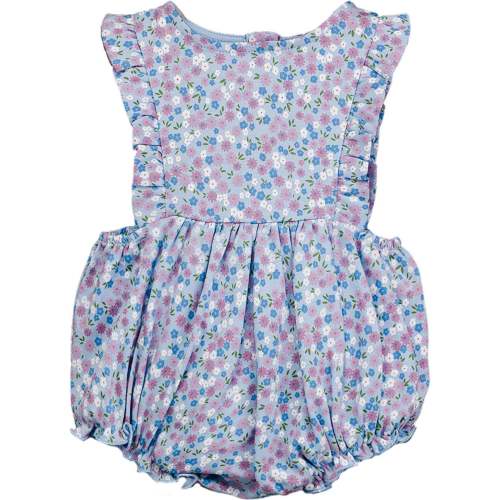 Frilly Bubble, Liliana on Sky Blue - Feather Baby Rompers | Maisonette