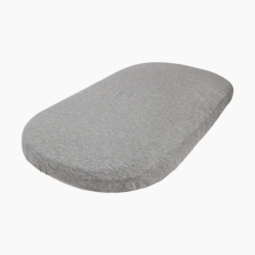 Burt's Bees Baby Organic Cotton Fitted Bassinet Sheet - Heather Grey