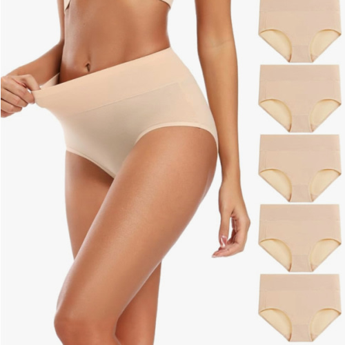 Molasus Women's Cotton Underwear High Waisted Full Coverage Ladies Panties (Regular & Plus Size)