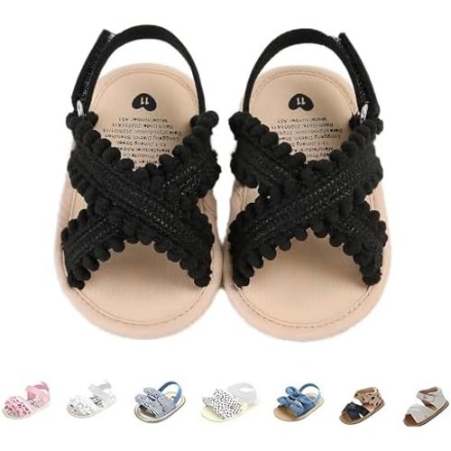 Baby Girls Sandals Summer Shoes Outdoor First Walker Toddler Girls Shoes for Summer