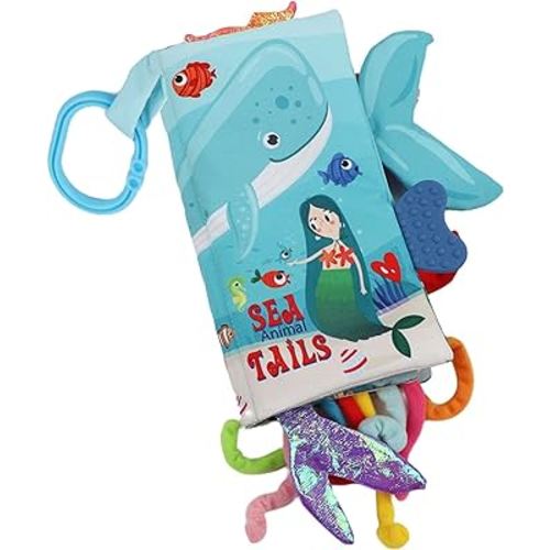 Baby Books 0-6 Months,Crinkle Books for Babies Toddler Infant Tummy Time Teether Toys,High Contrast Sensory Baby Toys 6 to 12 Months Touch Feel Books Gift Christmas for Boys Girls Early Learning Toy