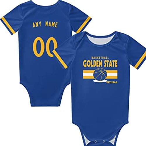  Golden State Warriors Custom Baby Onesie