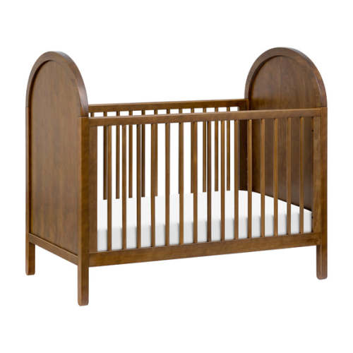 Babyletto Bondi 3-in-1 Convertible Crib with Toddler Bed Conversion Kit - Natural Walnut