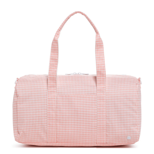TRVL Weekender Duffle Bag Gingham Taffy