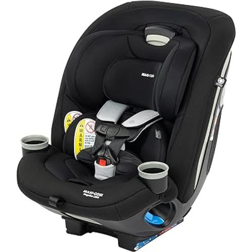 Maxi-Cosi Magellan LiftFit All-in-One Convertible Car Seat, 5-in-1 Seating System for Children from Birth to 10 Years (5-100 lbs), Essential Black