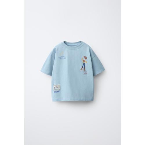 TOY STORY © DISNEY PIXAR PRINTED AND EMBROIDERED T-SHIRT - Light blue | ZARA United States