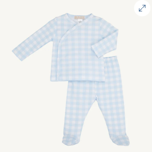 Cameron Cross-Front Set - Buckhead Blue Gingham