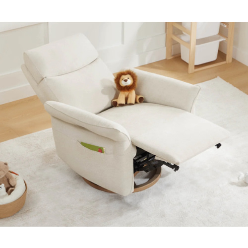 Vinca Power Swivel Nursery Glider Recliner with Power Lumbar & Headrest