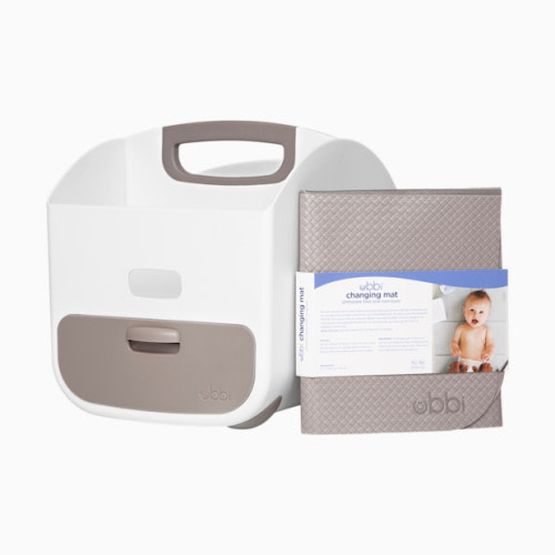 Diaper Caddy & Changing Mat - Taupe