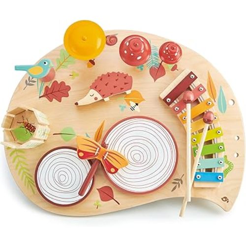 Tender Leaf Toys - Musical Table - A Complete Musical Instrumental Set for Kids Age 3+