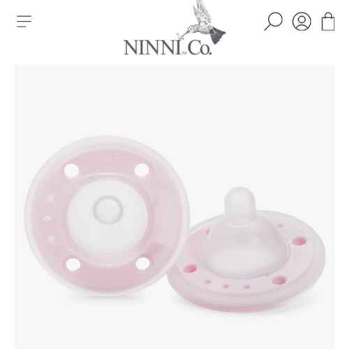 Ninni Pacifier Petal Pink 2 Pack