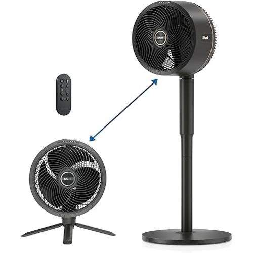 Shark FlexBreeze - Indoor & Outdoor Fan, Corded and Cordless, 2-in-1 Oscillating Pedestal and Tabletop, Up to 24-Hr Battery, FA202