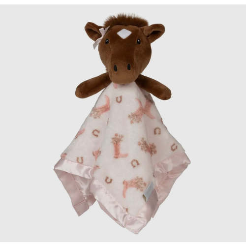 Blooming boot horse baby security blanket