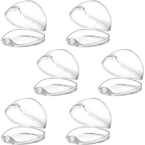 Accmor Pacifier Case, Pacifier Holder Case, Pacifier Container for Travel, BPA Free, Transparent, 6 Pack