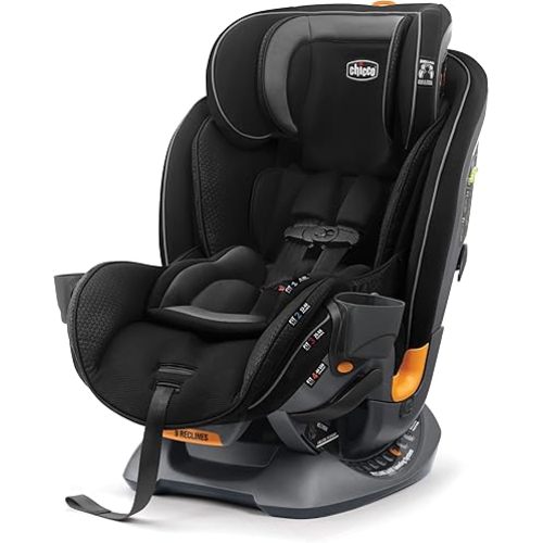 Chicco Fit4 4-in-1 Convertible Car Seat, Rear-Facing Seat for Infants 4-40 lbs., Forward-Facing Car Seat 25-65 lbs., Booster 40-100 lbs. | Element/Black