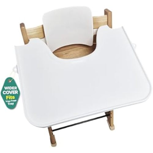 High Chair Tray Cover Compatible with Stokke Tripp Trapp Chair - Larger Smooth Surface and Stronger SuctionSmooth Surface and Strong Suction -BPA BPS BPF Lead Phthalate Free