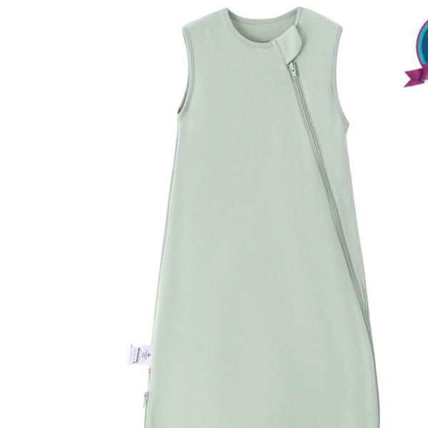 Sleeveless Sleep Sack 0.5 TOG - Organic Cotton - Pea Green
