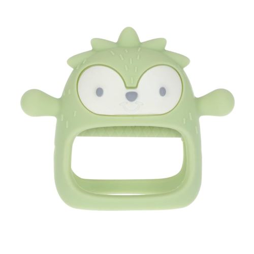 Nuby Silicone Wrist Teething Mitten - Baby Teether Ring - 3+ Months - Green Hedgehog