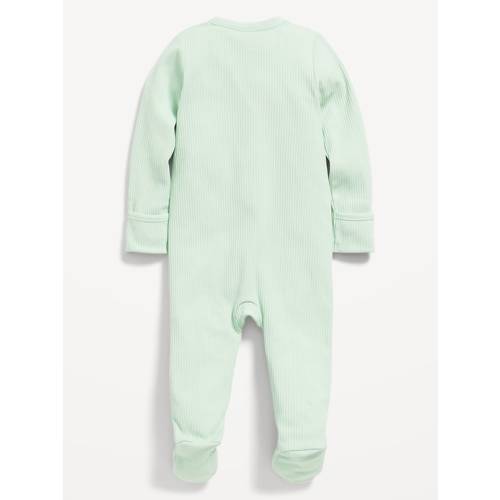 Unisex Sleep & Play Rib-Knit Footed One-Piece for Baby