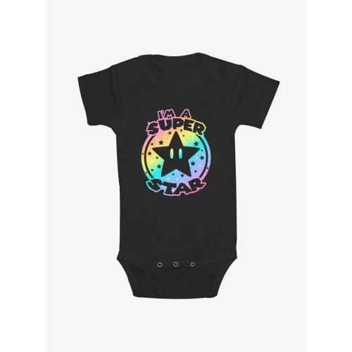 Nintendo Mario Rainbow Super Star Infant Bodysuit