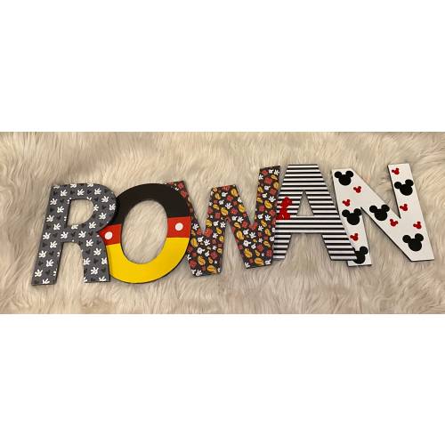 Mickey Mouse Letters