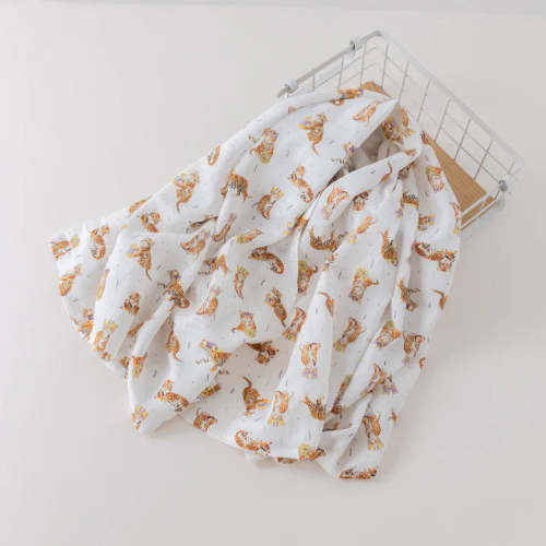 Nola Tawk Louisiana Tigers Muslin Swaddle Blanket