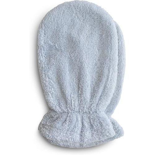 mushie Baby Bath Mitt | Organic Cotton | Pack of 2 (Baby Blue)