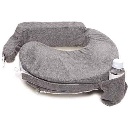 My Brest Friend Deluxe Nursing Pillow Slipcover Sleeve | Great for Breastfeeding Moms | Pillow Not Included, Dark Grey