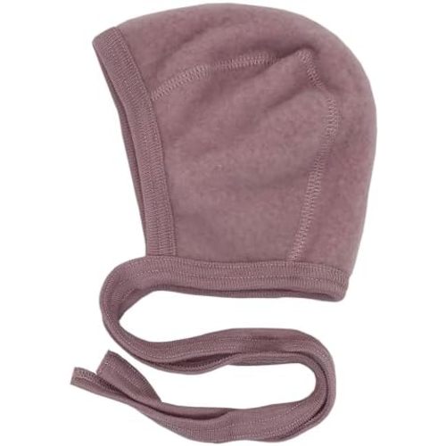 Newborn Baby Bonnet, 0–6 Months | Organic Merino Wool Fleece, Pilot Cap with Ear Protection for Infants