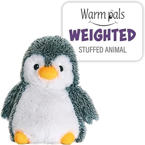Warm Pals - Peppy Penguin - 1.5lbs - Cozy Microwavable Lavender Scented Plush Toys - Heated Stuffed Animal - Heatable Coolable Bedtime Comfort Plushie