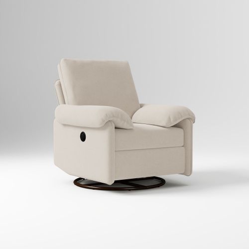 Parry Power Recliner, Performance Velvet Sand