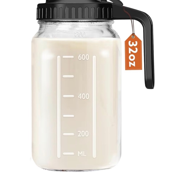Glass Mason- Milk Storage