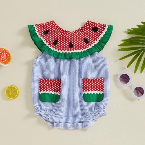 ZAXARRA Cute Baby Girl Halloween Clothes Pumpkin Printed One Piece Romper Jumpsuit Infant Little Kid Outfits