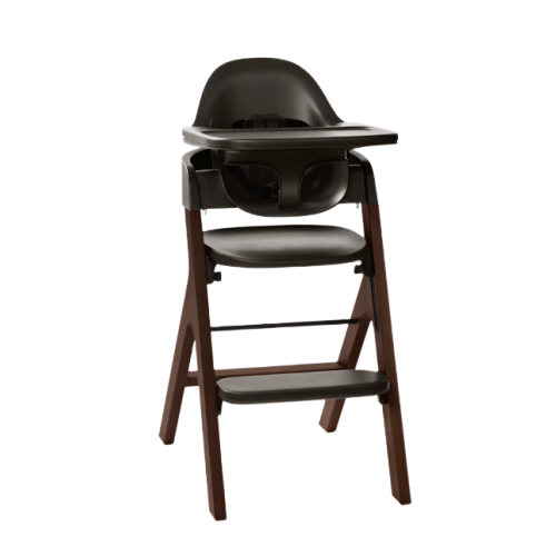 Mockingbird High Chair, Charcoal Black, Espresso Beech